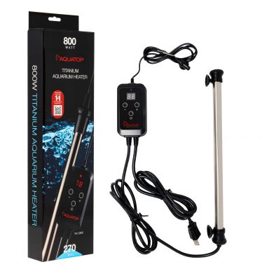 AQUATOP 800W Titanium Heater with Controller for Aquariums up to 270 Gallons, TH-C800